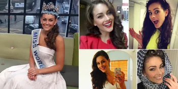 Saat Ratu Sejagat Rolene Strauss Ketagihan Selfie, Super Cantik!