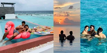 Sara Ali Khan Liburan Seru Bareng Ibrahim Ali Khan dan Amrita Singh di Maldives, Hot Berbikini di Pantai