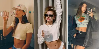 Sempat Dikritik Terlalu Kurus, Intip 8 Potret Hailey Bieber Saat Pamer Abs Killer dan Body Goals ala Supermodel