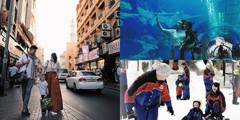 Seru! Keluarga Shareena - Ryan Delon Kunjungi Dubai Aquarium