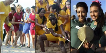 Serunya Aktivitas Miss World 2013 di Pantai Bali