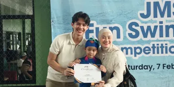 Shaka Anak Dinda Hauw-Rey Mbayang Perdana Lomba Renang, Raih Juara 2 dan 3