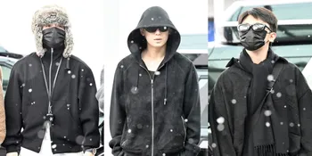 Siap Sapa CARAT Tanah Air, 12 Potret SEVENTEEN di Bandara Incheon - Salju Turun Iringi Keberangkatan ke Indonesia