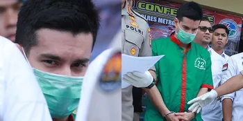 Steve Emmanuel Menunduk Lesu di Preskon Penangkapan Kasus Narkoba