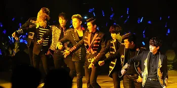 Super Junior di Gelaran Hari Kedua Konser Super Show 5 Indonesia