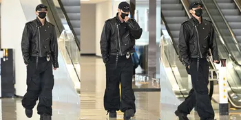 Terbang ke Jepang, 7 Potret Mingyu SEVENTEEN Gantengnya Kebablasan di Bandara Gimpo - Pancarkan Aura Model Pakai Outfit All Black