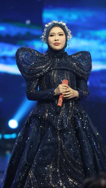 Potret Selfi Yamma di Panggung Mega Konser: Meet The Champions, Stunning