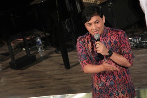 Bukan cuma senang, Yovie Widianto merasa salut dengan perjalanan musik Rio Febrian ©KapanLagi.com/Muhammad Rasyad