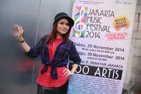 Siti Liza di JMF 2014 ©KapanLagi.com/Agus Apriyanto