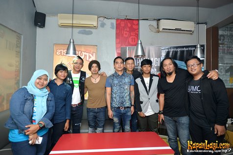 Empat pemenang meet and greet bareng Ungu @foto: © KapanLagi.com/Bambang E Ros