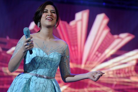 Raisa lebih suka nyanyikan lagu cinta © KapanLagi.com®/Bayu Herdianto