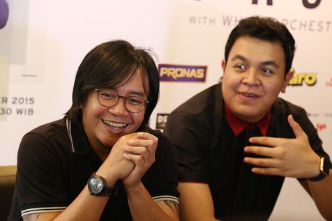 Ari Lasso suka dengan lagu-lagu Tulus © KapanLagi.com®/Agus Apriyanto