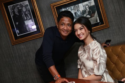 Andre Hehanusa dan Raline Shah di Hard Rock Cafe © KapanLagi.com®/Agus Apriyanto