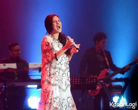 Raisa saat tampil di Konser Jatuh Hati © KapanLagi.com®/Bambang E. Ros