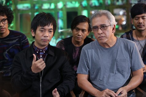 Iwan Fals banyak tularkan semangat pada personel D Masiv © KapanLagi.com®/Agus Apriyanto