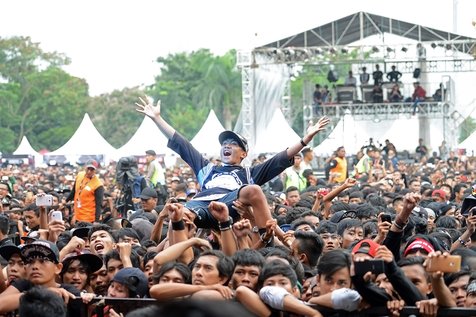 Suasana penonton Hellprint United Day, superb! ©KapanLagi.com®/Bambang E Ros