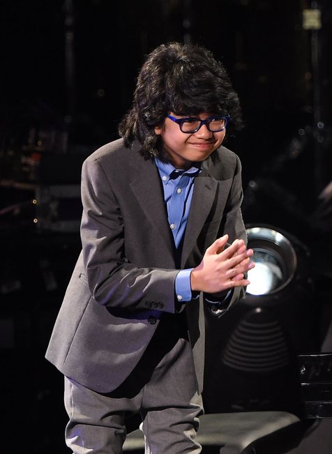 Joey alexander usai tampil di atas panggung Grammy © AFP