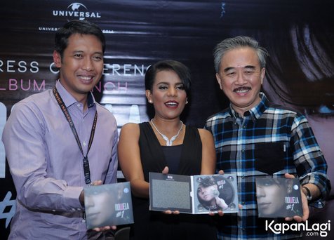 Nowela saat perilisan album '#1' © KapanLagi.com®/Bayu Herdianto