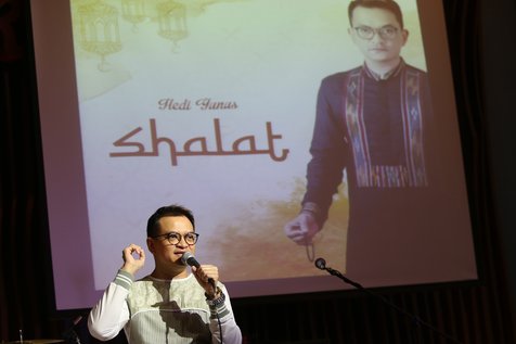 Hedi Yunus, ingin ajak banyak orang agar tak meninggalkan shalat 5 waktu lewat album barunya © KapanLagi.com/Budy Santoso