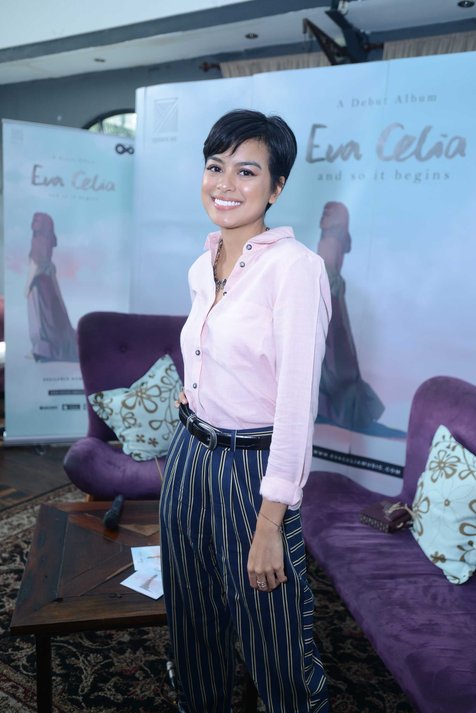 Eva Celia rampungkan album perdananya © KapanLagi.com®/Muhammad Akrom Sukarya