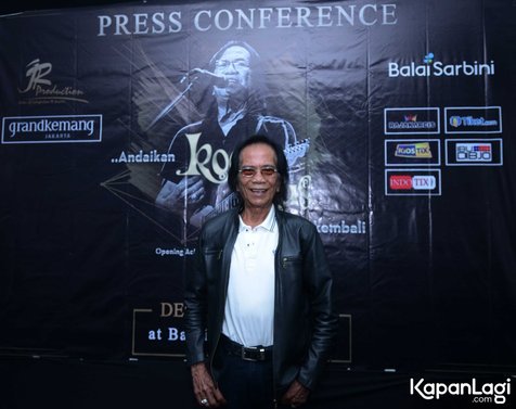 Sudah jadi passion, musik merupakan obat mujarab untuk kesehatan Yon Koeswoyo © KapanLagi.com/Muhammad Akrom Sukarya