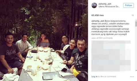 Aurel ajak pacarnya dinner bareng keluarga © Instagram.com