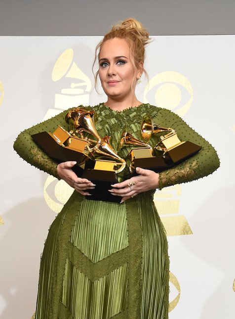 Setelah masuk nominasi dan menang di Grammy Awards, nama Adele kembali melesat di industri musik internasional © AFP