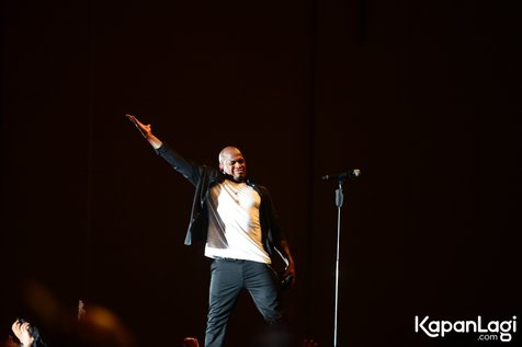 Ne-Yo saat tampil di panggung Java Jazz 2017. © KapanLagi.com/Bayu Herdianto