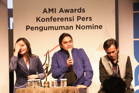 Dwiki Dharmawan ungkap alasan di balik pemilihan tema #MusikTanpaBatas di gelaran AMI Awards 2017 © KapanLagi.com/Budy Santoso