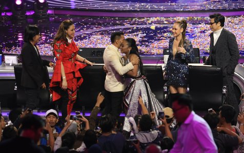 Kalahkan Abdul, Maria diumumkan sebagai pemenang Indonesian Idol 2018 © KapanLagi.com/Agus Apriyanto