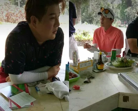 Shindong dan Leeteuk Main Golf