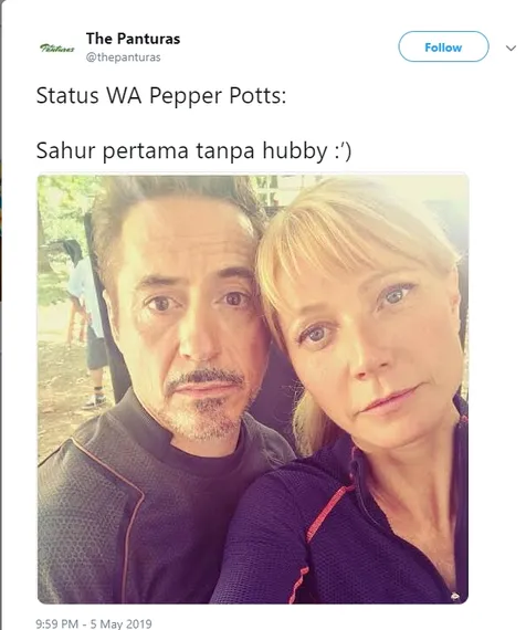 Status Whatsapp Pepper Potts