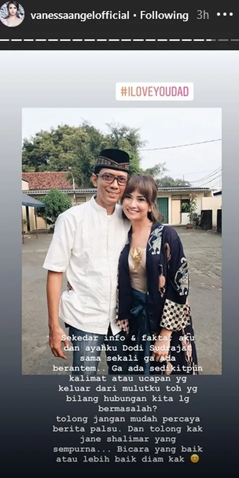 Vanessa Angel Beri Peringatan Keras ke Jane Shalimar