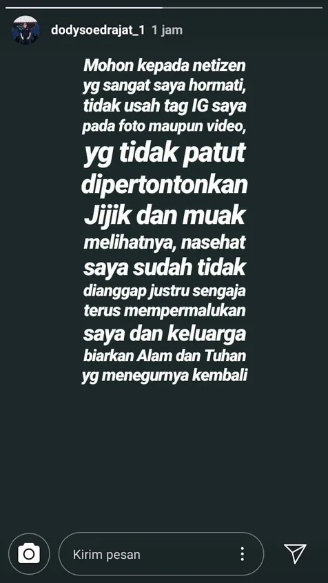Ayah Vanessa Angel Merasa Malu