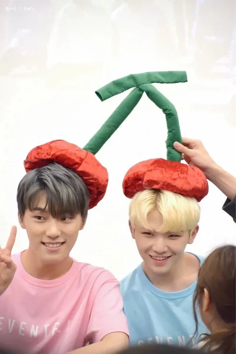 Woozi dan Dino SEVENTEEN