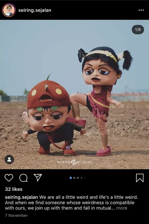 Prewed Pakai Kostum Boneka Mampang