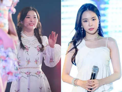 Seulgi Red Velvet dan Naeun Apink