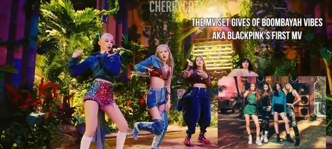 Salah satu set di 'How You Like That' tampak mirip dengan set dalam MV debut mereka yakni 'Boombayah'.