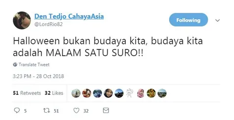 halloween bukan budaya kita