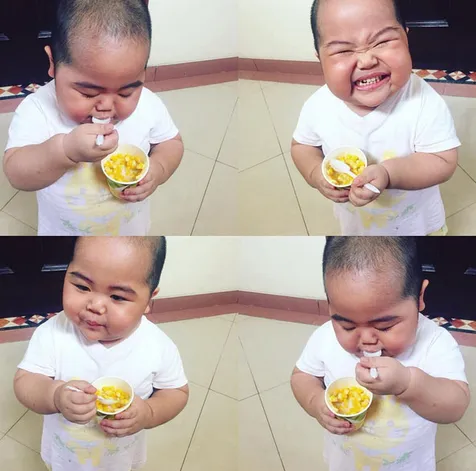 Buat Gemas Orang, Tatan Si Bayi Gembul Ini Viral di Dunia 