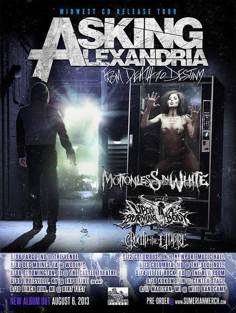 Poster promo Asking Alexandria @Facebook/AskingAlexandria