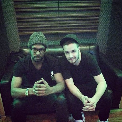 Juicy J dan Liam Payne kala di studio ©Instagram Juicy J