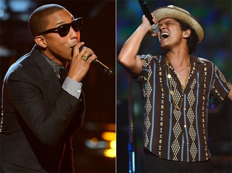 Pharrell dan Bruno Mars jadi artis yang paling dicari ©rollingstone