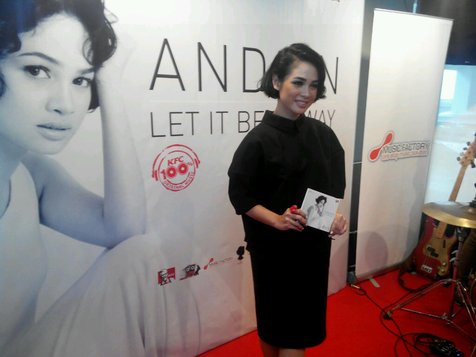 Andien saat peluncuran album LET IT BE MY WAY ©KapanLagi.com/Bambang E. Ros