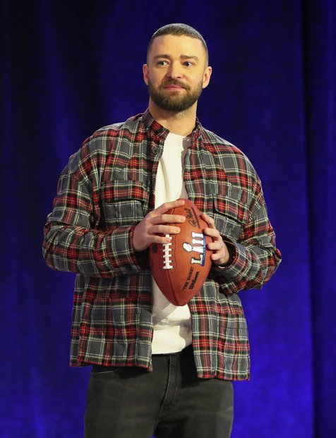 Justin di acara Halftime Super Bowl 2018 © AFP