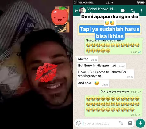 chat WA Vishal yang diperlihatkan Gebby