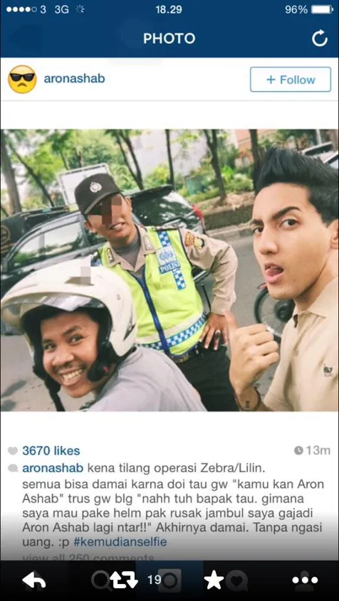 Postingan Aaron yang bikin gempar media / © Instagram