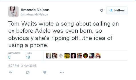 Lagu Hello Adele disebut sebagai karya plagiat © Twitter.com