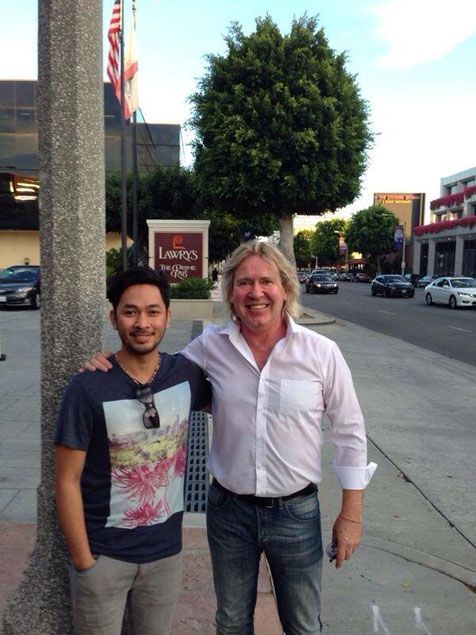 Uki juga bertemu Steve Lillywhite di sana @foto: Twitter Uki