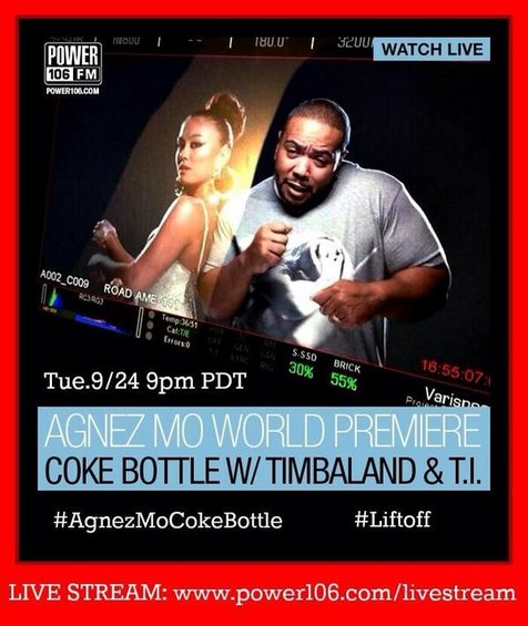 Poster promo single Coke Bottle @twitter.com/agnezmo